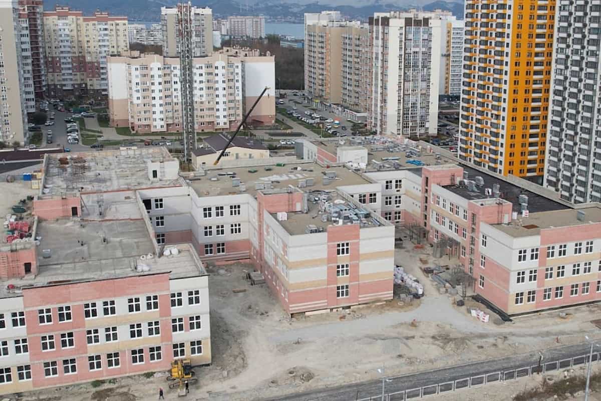 Продолжается строительство самой большой школы в Новороссийске