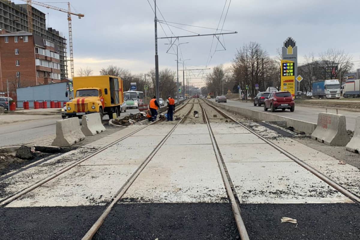 31 марта 2022 года стартует движение трамваев по ул. Московской в Краснодаре