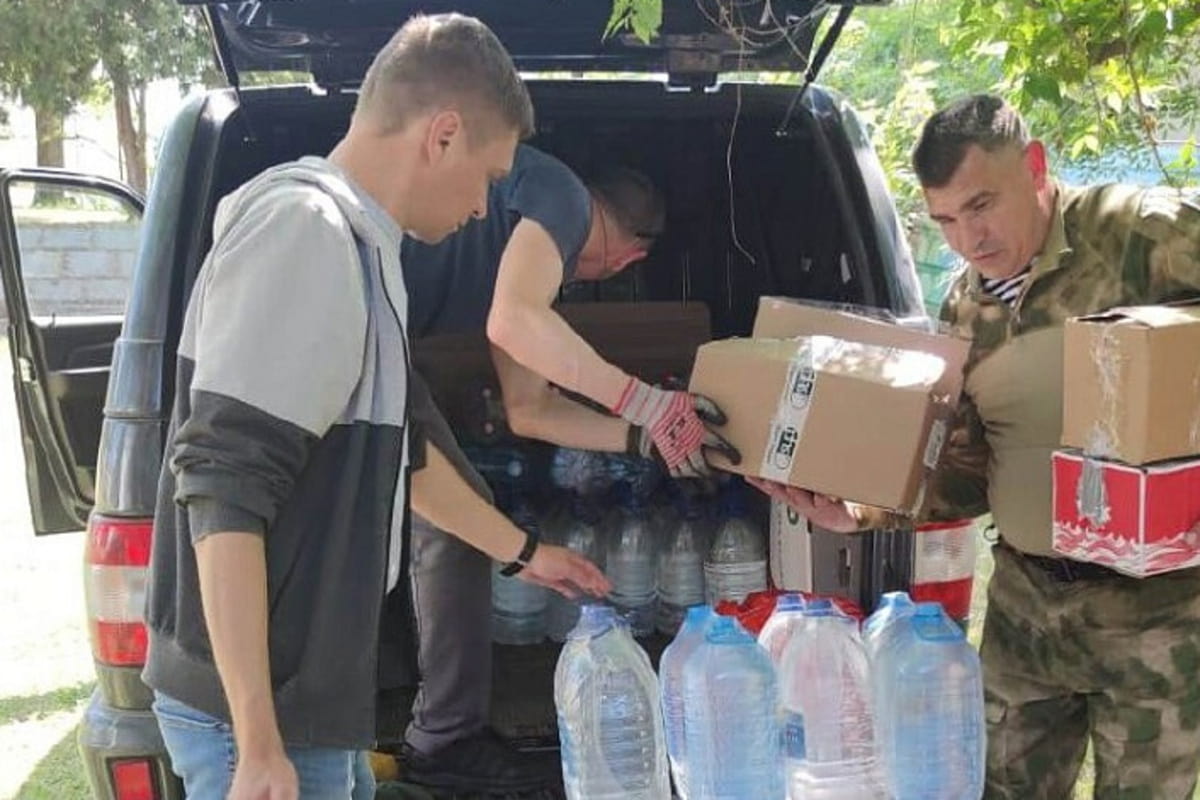 Казаки Кубанского казачьего войска за неделю передали бойцам участвующим в СВО 70 тонн гумпомощи