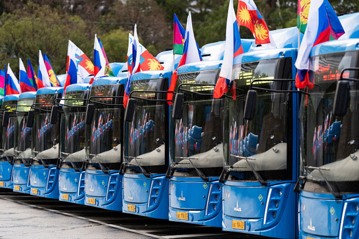 Автобусный парк Сочи пополнился новыми автобусами на газомоторном топливе марки МАЗ