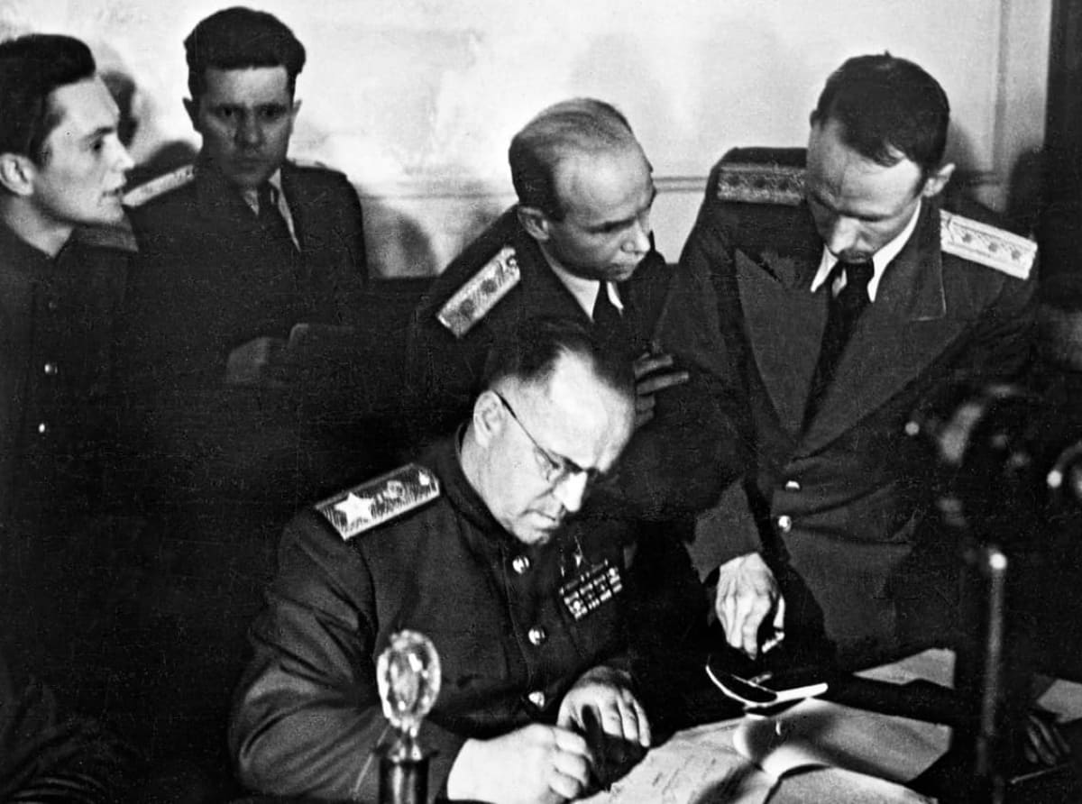 Подписание Акта о капитуляции Германии в Великой Отечественной войне