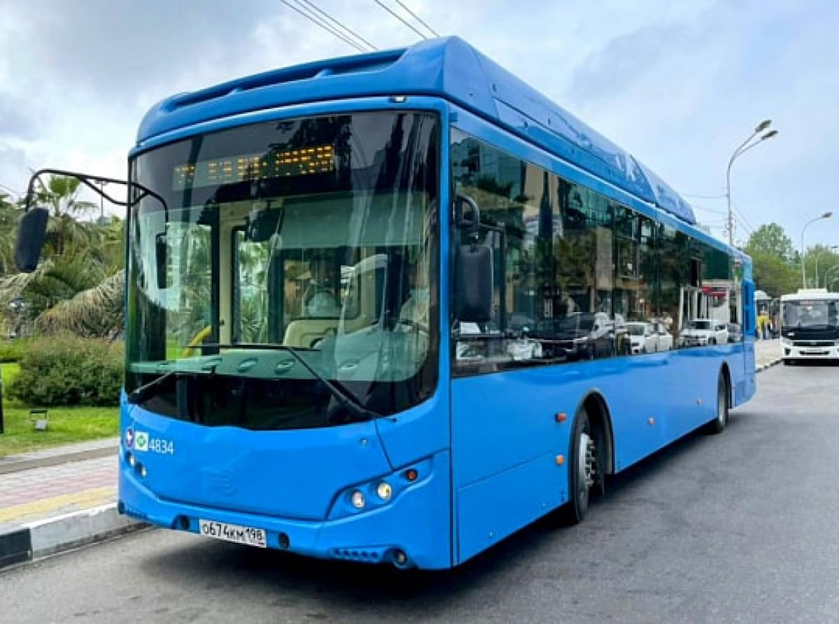В Сочи запустили рейсовые автобусы на природном газе