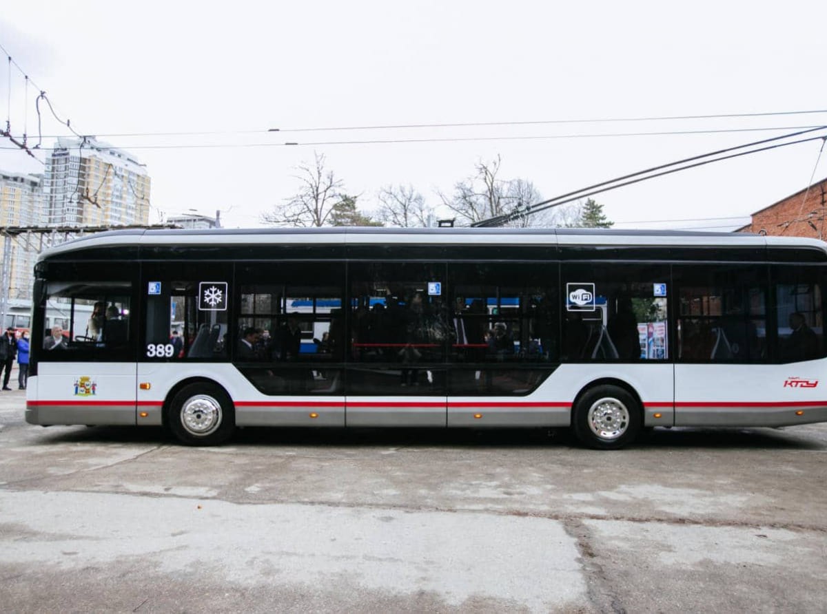 Первый троллейбус краснодарской сборки курсирует по маршруту №7 