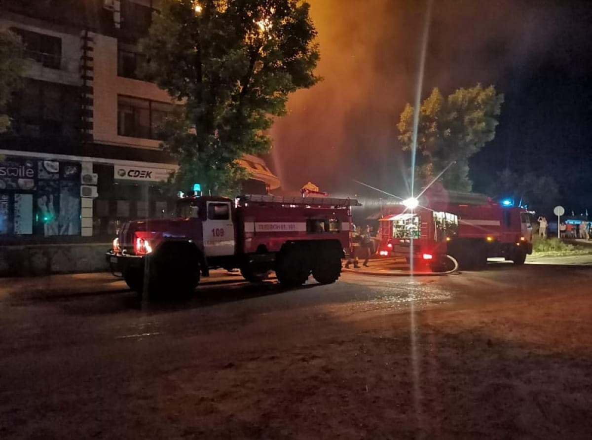 Пострадавшим во время пожара в Горячем Ключе оказана помощь